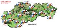 Predpoveď počasia na zajtra (04.05.2017)