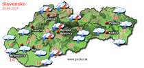 Predpoveď počasia na zajtra (20.09.2017)