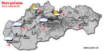 Stav počasia - Slovensko (16.01.2020 o 6.00 hod.)