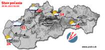 Stav počasia - Slovensko (28.06.2022 o 6.00 hod.)