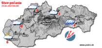 Stav počasia - Slovensko (24.02.2023 o 6.00 hod.)