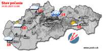 Stav počasia - Slovensko (24.05.2023 o 12.00 hod.)