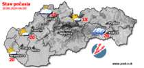 Stav počasia - Slovensko (18.08.2024 o 6.00 hod.)
