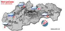 Stav počasia - Slovensko (31.01.2026 o 6.00 hod.)