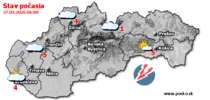 Stav počasia - Slovensko (27.03.2026 o 6.00 hod.)