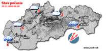 Stav počasia - Slovensko (29.03.2026 o 6.00 hod.)